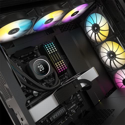 Corsair iCUE H170i Elite LCD Display CPU Liquid Cooler (Black)